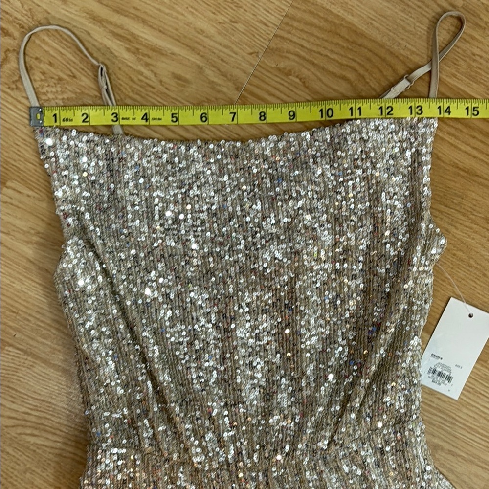 SO Juniors S Gold Sequin Mini Dress Party Cocktail Holiday NWT - Picture 4 of 6